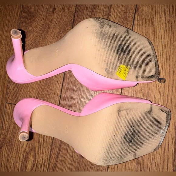 Pink Open Toe Heels - Picture 3 of 4